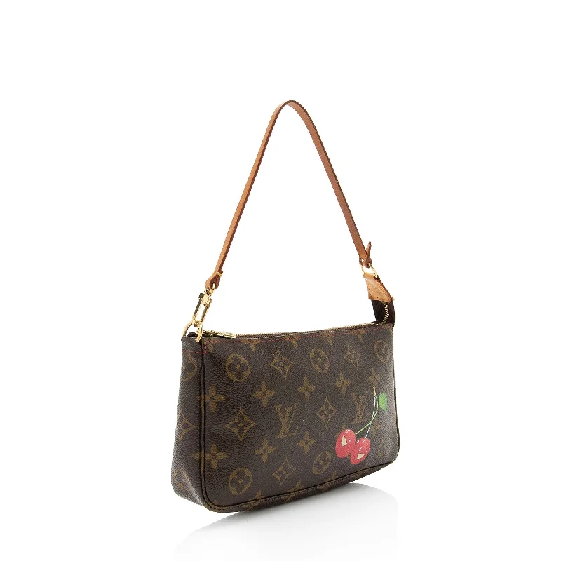 Christian Dior handbags with a removable shoulder strap for versatilityLadies Louis Vuitton Capucines bags with a detachable shoulder strapLouis Vuitton Limited Edition Monogram Canvas Cerises Pochette Accessoires (57CWGW)