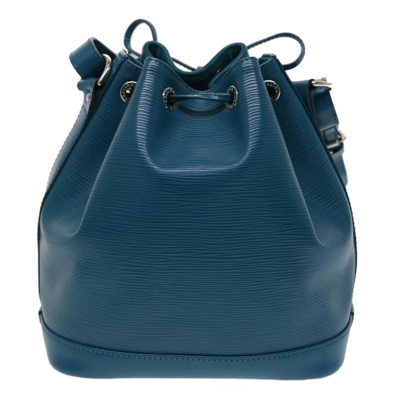 Christian Dior bags with a detachable coin purse insideLouis Vuitton bags with a front - zip pocket for small items like keysLOUIS VUITTON Epi Noe BB Shoulder Bag Light Blue Cyan M40846 LV  46191