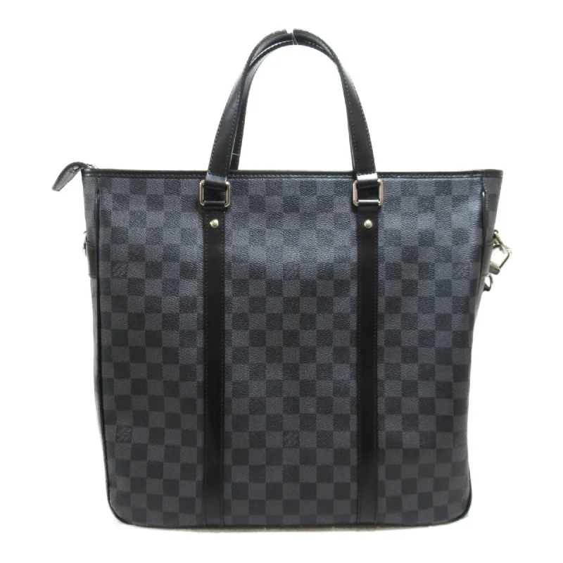 Christian Dior Saddle bags with a distressed leather finishLouis Vuitton backpacks with a padded laptop compartment for travelLOUIS VUITTON Tadao PM business bag Tote Bag Gray Damier graphite PVC coated canvas N41259