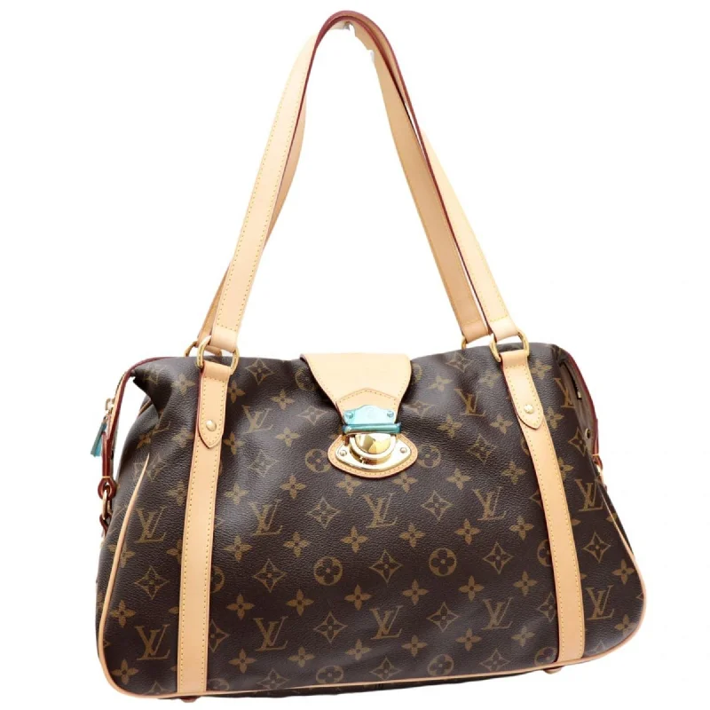 Christian Dior handbags with a removable shoulder strap for versatilityLadies Louis Vuitton Petite Malle bags with a star - shaped charm for cutenessLouis Vuitton 19 Year Monogram Stresa PM Shoulder Bag Tote Ladies Brown M51186