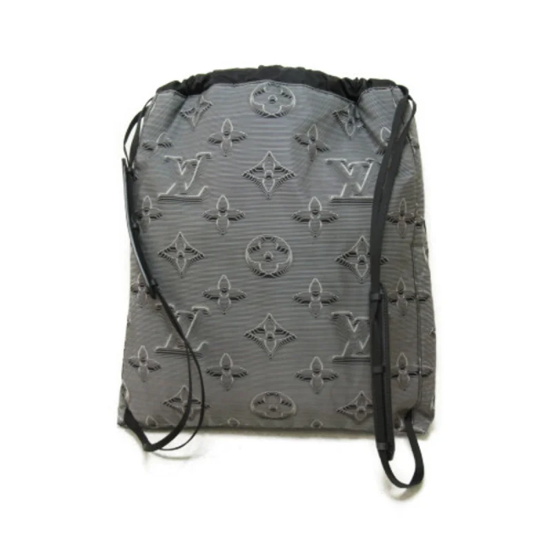 Christian Dior handbags with a removable shoulder strap for versatilityLouis Vuitton Capucines bags with smooth calfskin leather for luxuryLOUIS VUITTON Drawstring Backpack Gray Textile [embossed Monogram material] M44940