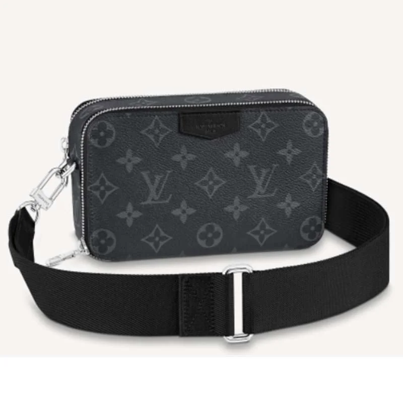 Christian Dior bags with a quilted pattern and gold - toned hardwareLadies Louis Vuitton Petite Malle bags with a star - shaped charm for cutenessLouis Vuitton Unisex LV Alpha Wearable Wallet Monogram Eclipse Coated Canvas Textile