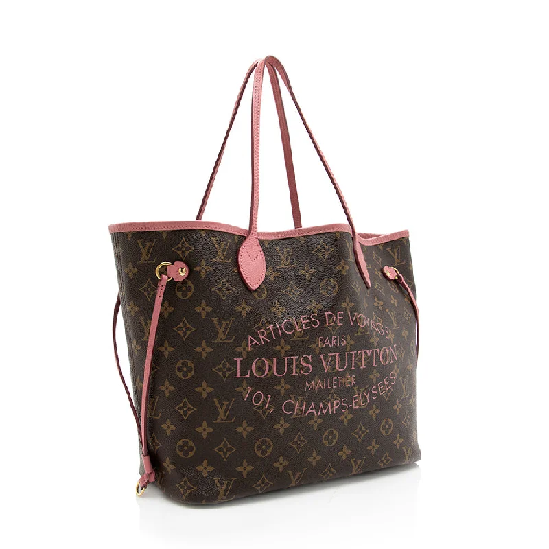 Christian Dior bags with a detachable coin purse insideLouis Vuitton bags with a detachable mirror inside for on - the - go touch - upsLouis Vuitton Limited Edition Monogram Canvas Ikat Neverfull MM Tote (18160)