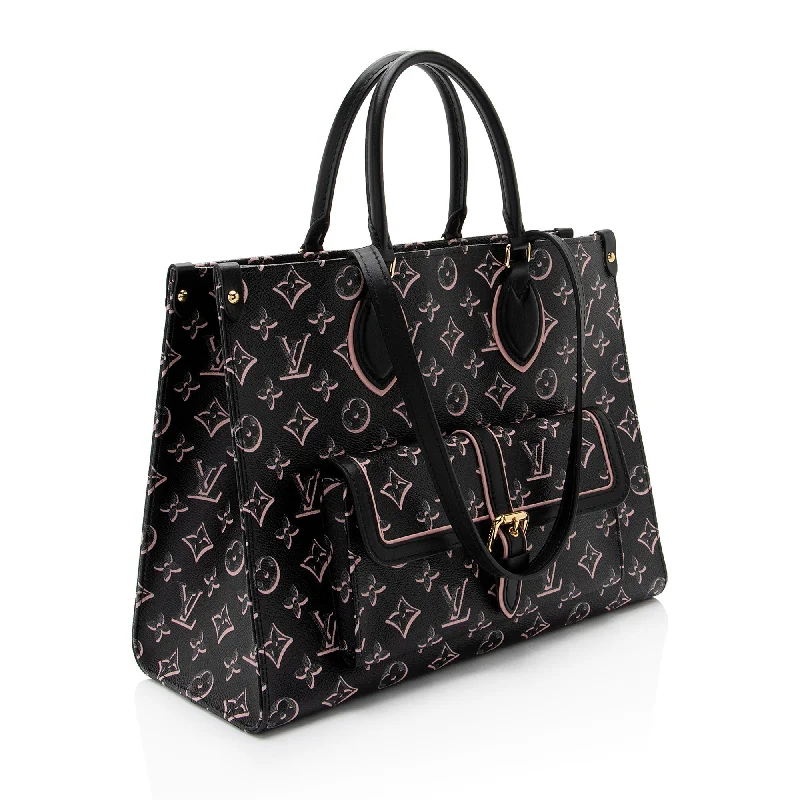 Christian Dior handbags with a snap - button closure and a decorative buckleLouis Vuitton handbags with a beaded trim for a touch of glamourLouis Vuitton Limited Edition Monogram Canvas Fall For You Onthego MM Tote (5wj4Ba)