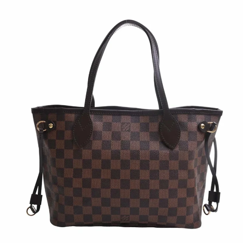 Contemporary Christian Dior handbags with a unique shapeLouis Vuitton bags with a zippered interior pocket for better organizationLOUIS VUITTON Damier Neverfull PM Tote Bag N51109 Brown Women's