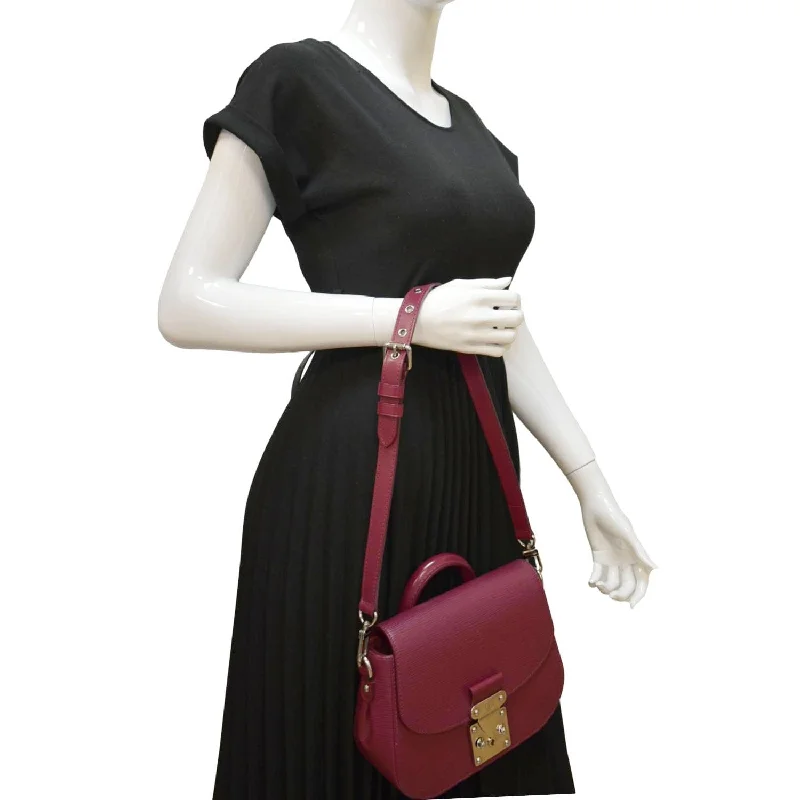 Christian Dior Saddle bags with a distressed leather finishLouis Vuitton bags with a chain - link trim and a leather body for a modern edgeLOUIS VUITTON Eden PM EPI Leather Shoulder Bag Fuchsia