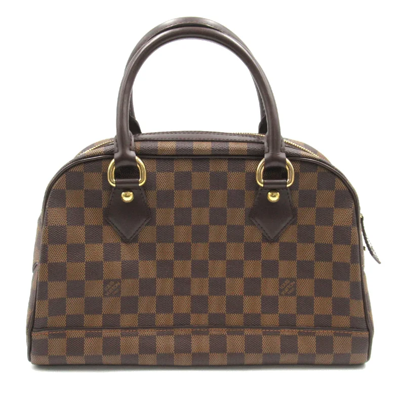 Christian Dior bags with a quilted pattern and gold - toned hardwareLouis Vuitton Twist bags with the iconic LV - turnlock closureLOUIS VUITTON Duomo Brown Ebene Damier PVC coated canvas N60008