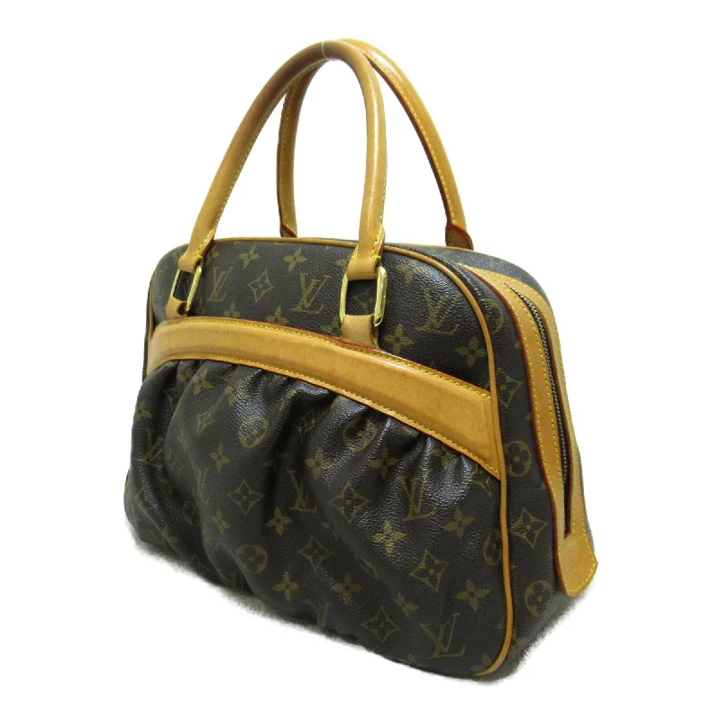 Christian Dior tote bags with a printed Dior logo on the frontLadies Louis Vuitton Petite Malle bags with a star - shaped charm for cutenessLOUIS VUITTON Mitzi Tote Bag Brown Monogram PVC coated canvas M40058