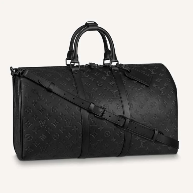 Christian Dior handbags with a back - pocket for quick storageLouis Vuitton Speedy bags in monogram canvas for a classic lookLouis Vuitton LV Unisex Keepall Bandoulière 50 Bag Black Monogram Shadow Embossed Leather