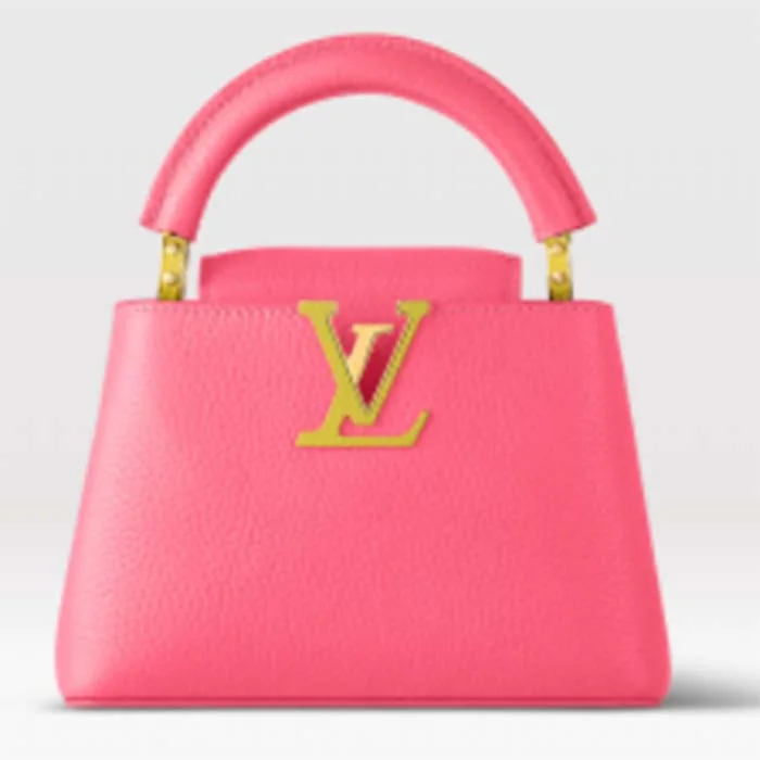 Christian Dior crossbody bags with a front - flap pocket for easy accessLouis Vuitton bags with a chain - link trim and a leather body for a modern edgeLouis Vuitton LV Women Capucines Mini Handbag Dragon Fruit Pink Cedrat Taurillon Leather