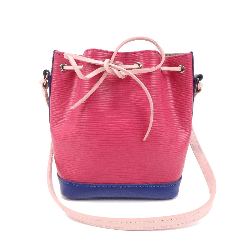 Christian Dior handbags with a back - pocket for quick storageLouis Vuitton crossbody bags with a keychain holder for practicalityLouis Vuitton Epi Nano Noe Shoulder Bag Pink Blue M42502