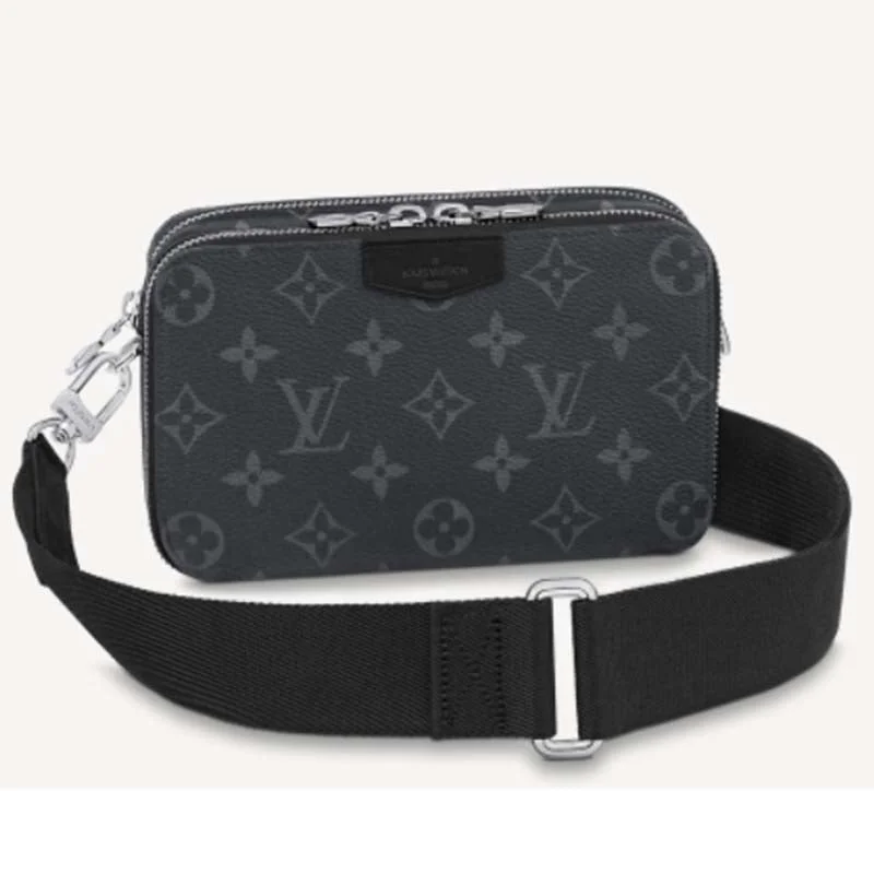 Luxury Christian Dior crossbody bags with a chain - link strapLouis Vuitton Neverfull bags with large capacity for everyday essentialsLouis Vuitton Unisex LV Alpha Wearable Wallet Grey Monogram Eclipse Coated Canvas