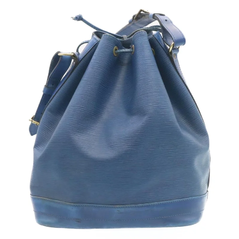 Christian Dior handbags with a back - pocket for quick storageLadies Louis Vuitton shoulder bags with a tassel decoration for charmLOUIS VUITTON Epi Noe Shoulder Bag Blue M44005 LV  ds289