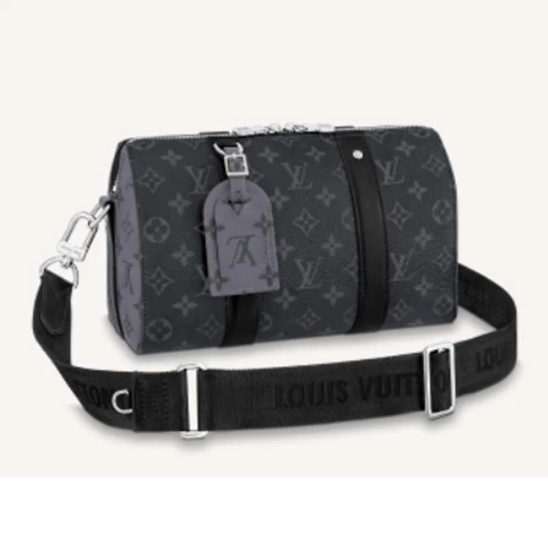 Christian Dior handbags with a detachable mirror for on - the - go touch - upsLouis Vuitton Twist bags with a contrast - colored interior for visual interestLouis Vuitton Unisex City Keepall Monogram Eclipse Monogram Eclipse Reverse Coated Canvas