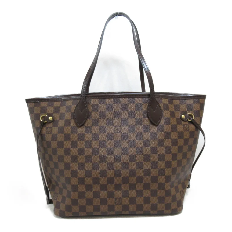 Christian Dior bags with a zip - top closure and multiple compartmentsLouis Vuitton backpacks with a padded laptop compartment for travelLOUIS VUITTON Neverfull MM Tote Bag Brown Damier PVC coated canvas N41603