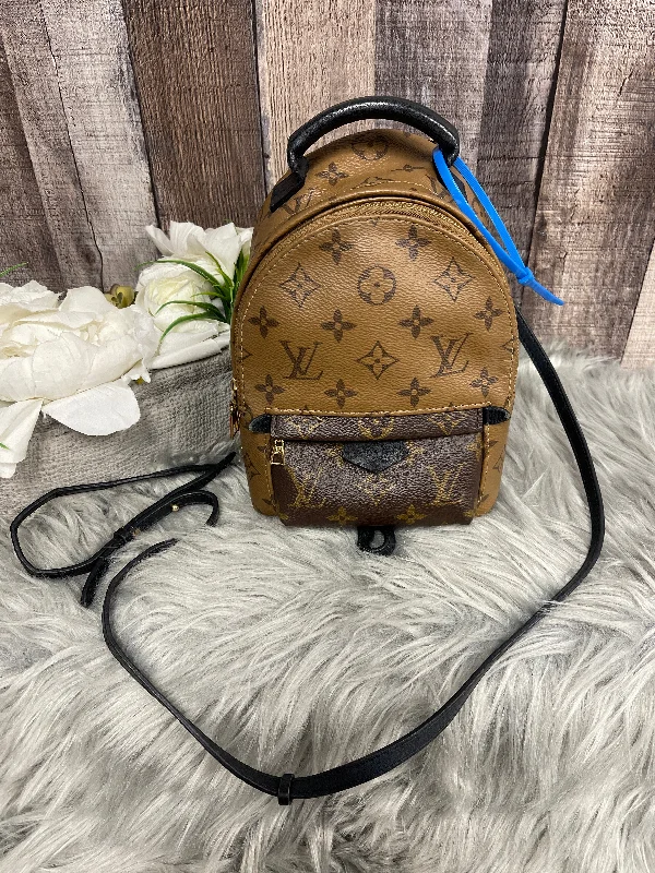 Christian Dior bags with a zip - top closure and multiple compartmentsLouis Vuitton bags with a zip - around closure for enhanced securityBackpack Luxury Designer By Louis Vuitton  Size: Small