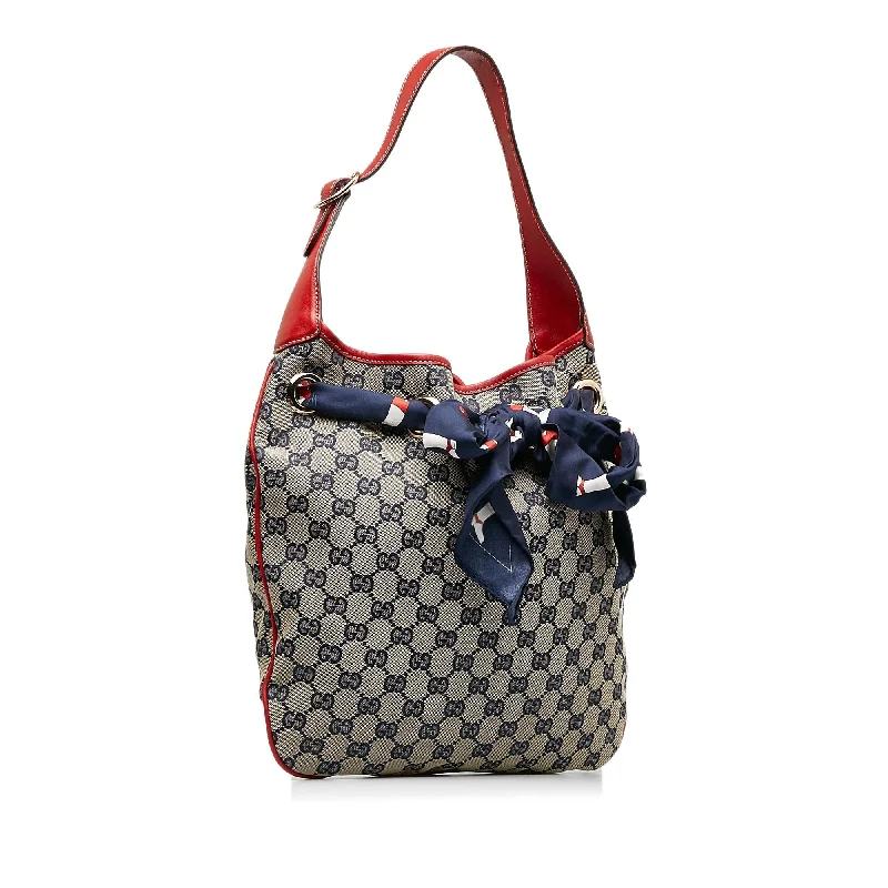 Gucci backpacks for women with a padded laptop compartmentGucci GG Canvas Positano Hobo (M2VhaD)