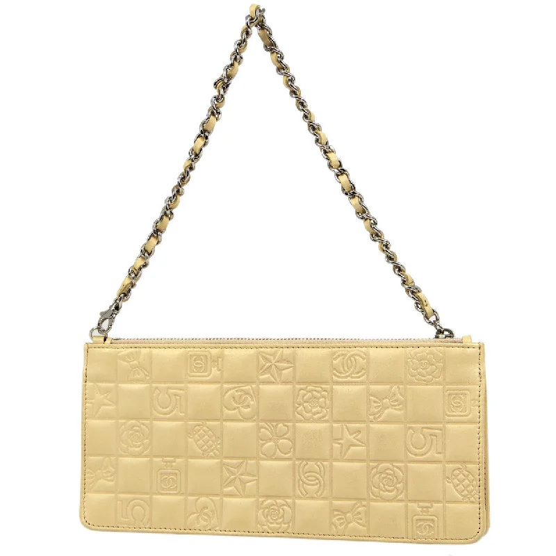 Chanel bags for women who appreciate fine craftsmanshipChanel * 2004-2005 Beige Lambskin Icon Chain Handbag