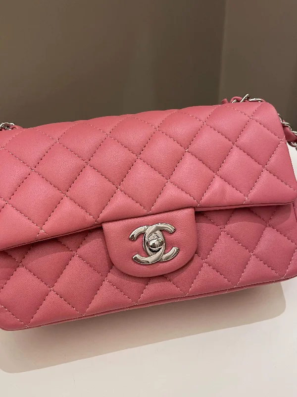 Chanel bags for women who appreciate fine craftsmanshipChanel Classic Quilted Mini Rectangular Mauve Pink Lambskin