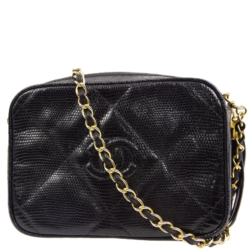 Chanel bags with classic and elegant designsChanel * 1986-1988 Black Lizard Mini Camera Bag