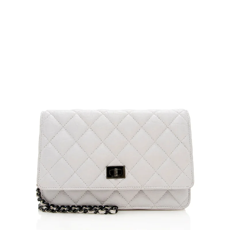 Chanel bags for women with a taste for high fashionChanel Aged Calfskin 2.55 Reissue Wallet On Chain Bag (SHF-16504)