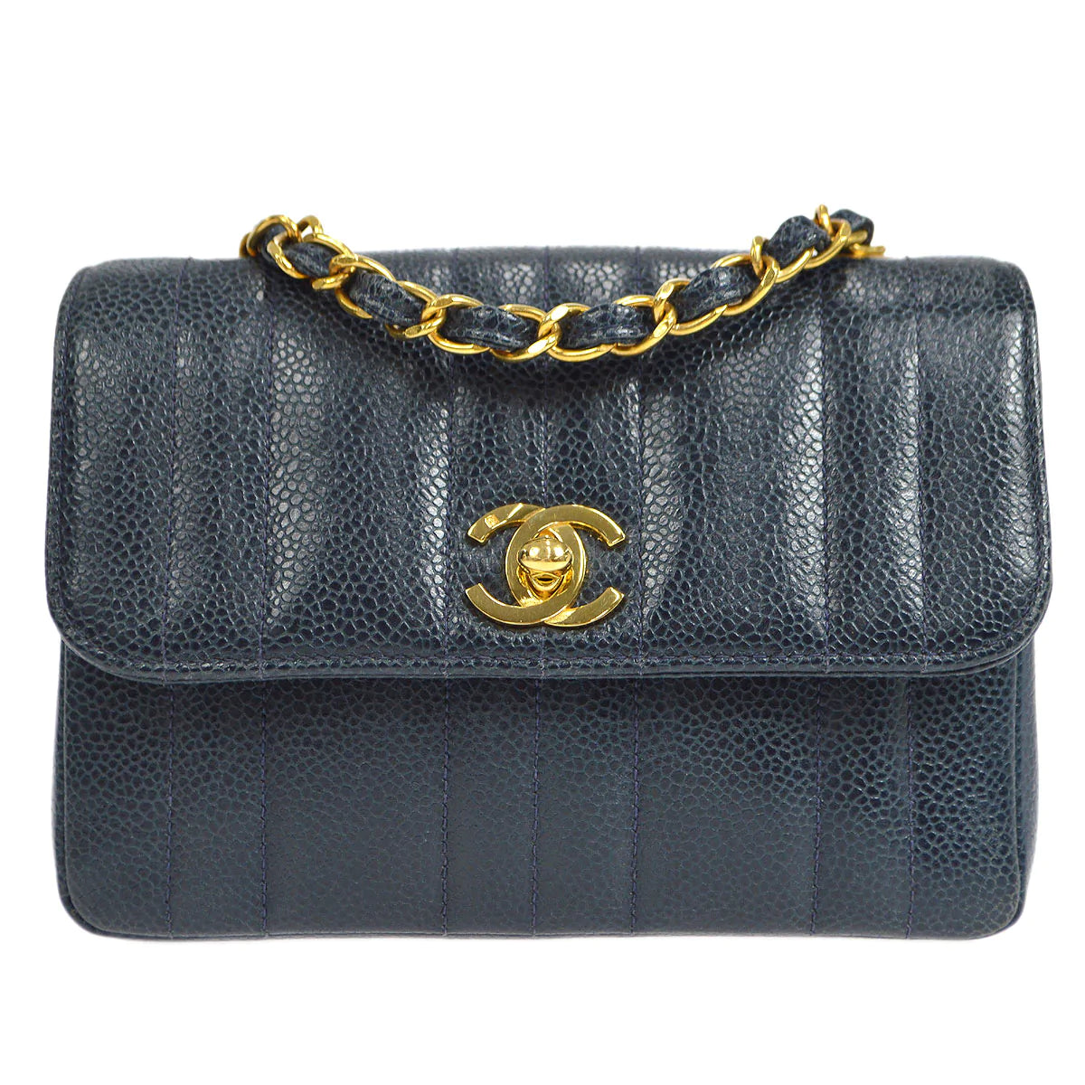 Chanel All - Match Handbag for Versatile StylingCHANEL 1994-1996 Vertical Straight Flap Mini