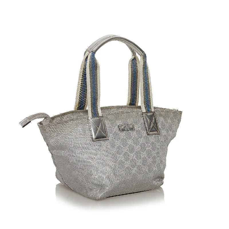 Women Gucci Sylvie bags with a detachable ribbon detailGucci GG Canvas Web Handbag (36174)