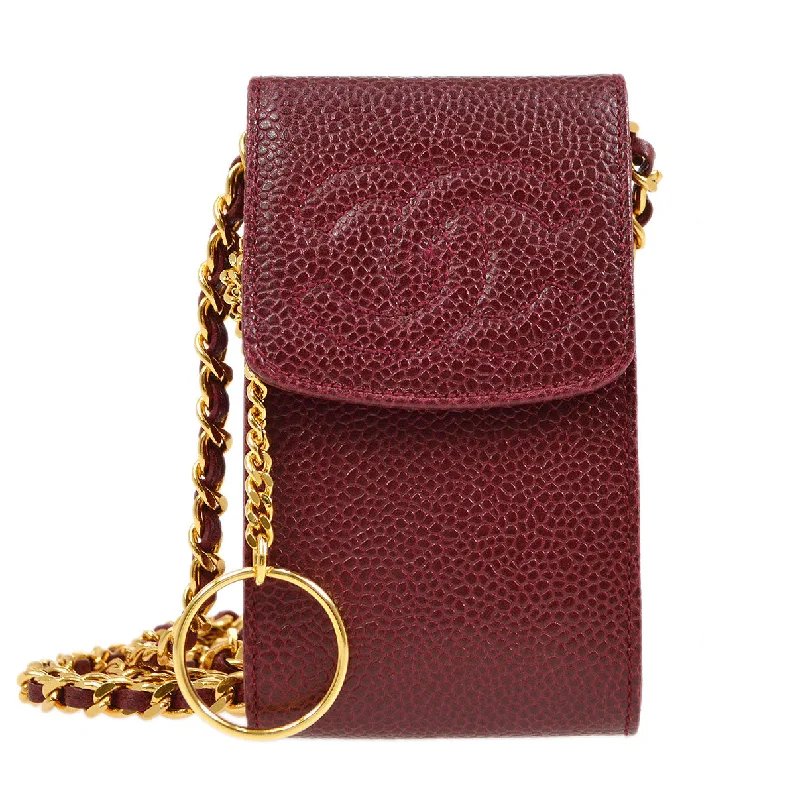 Chanel bags perfect for everyday elegChanel 1994-1996 Timeless Key Case Bordeaux Caviar