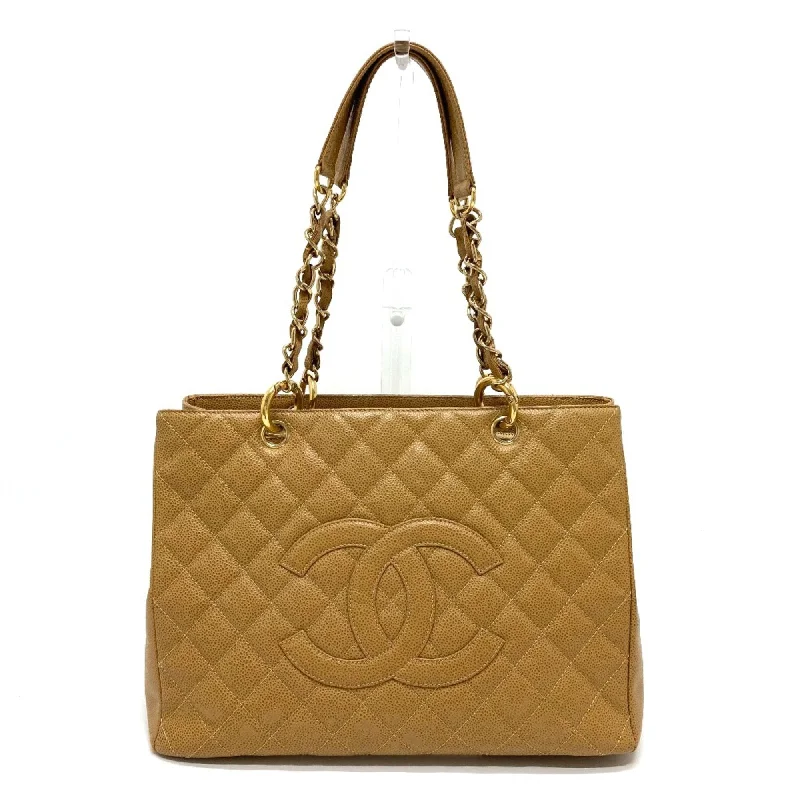 Chanel bags with modern touchesChanel A50995 CC Mark Bag GST Tote Chain Shoulder Bag Tote Bag Beige