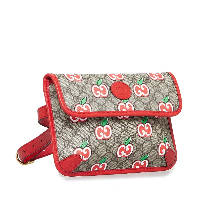 Gucci tote bags for women with a water - resistant coatingGucci GG Supreme Apple Belt Bag (SHG-A0xDYF)