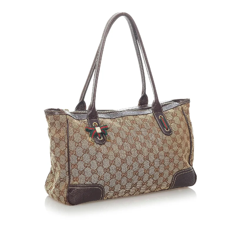 Ladies Gucci shoulder bags with a magnetic - closure flapGucci GG Canvas Princy Shoulder Bag (34746)