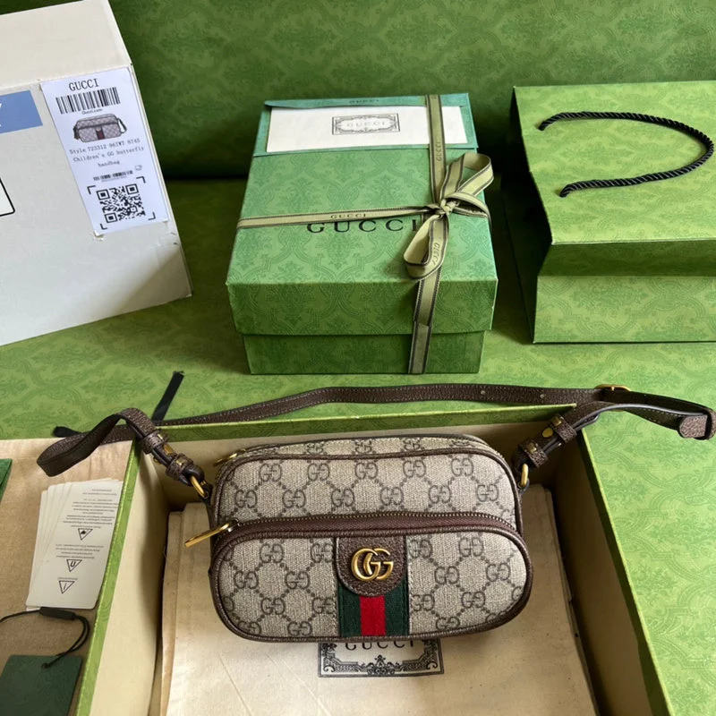 Women Gucci crossbody bags with a woven leather strapWF - Gucci Bags - 2272