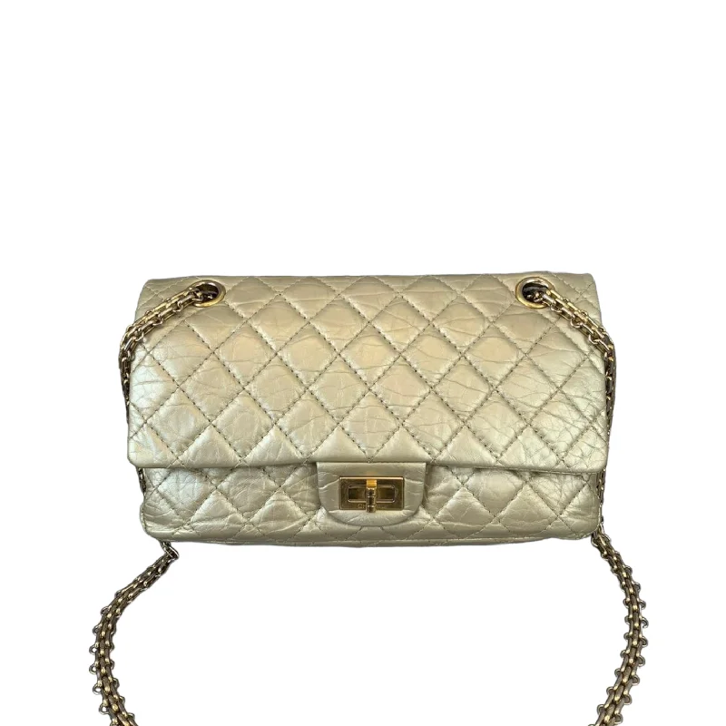 Chanel Handbag with Adjustable Strap for ComfortClassic Reissue 225 Calfskin Gold GHW