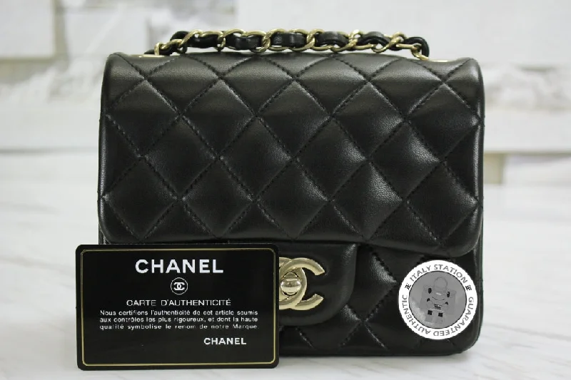 Chanel Limited Edition Handbag for CollectorsChanel A35200 Classic CC Black Lambskin Mini Shoulder Bags Gbhw