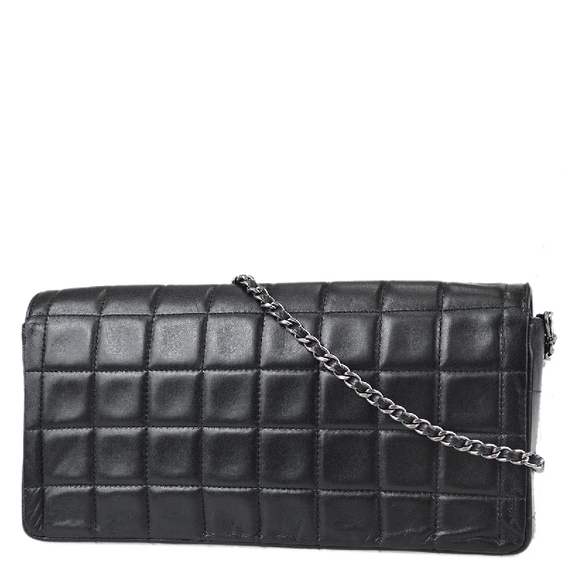 Chanel bags with exclusive seasonal releasesChanel 2000-2001 Black Lambskin Choco Bar East West SHW