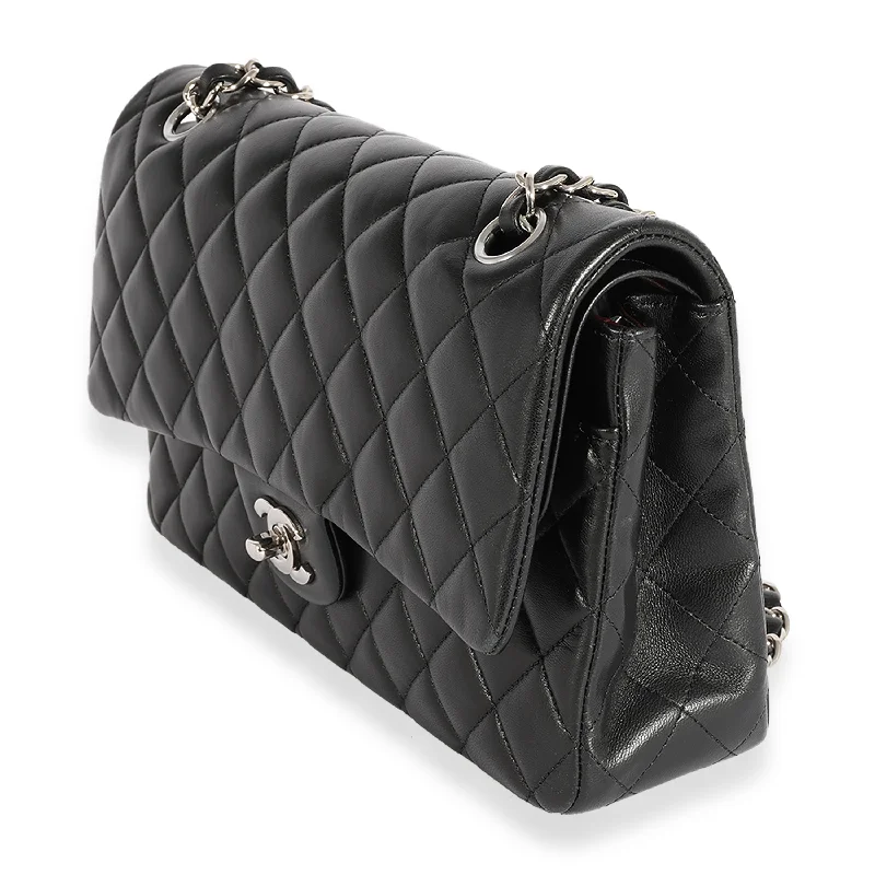 Chanel bags for women who appreciate fine craftsmanshipChanel Black Quilted Lambskin Medium Classic Double Flap Bag