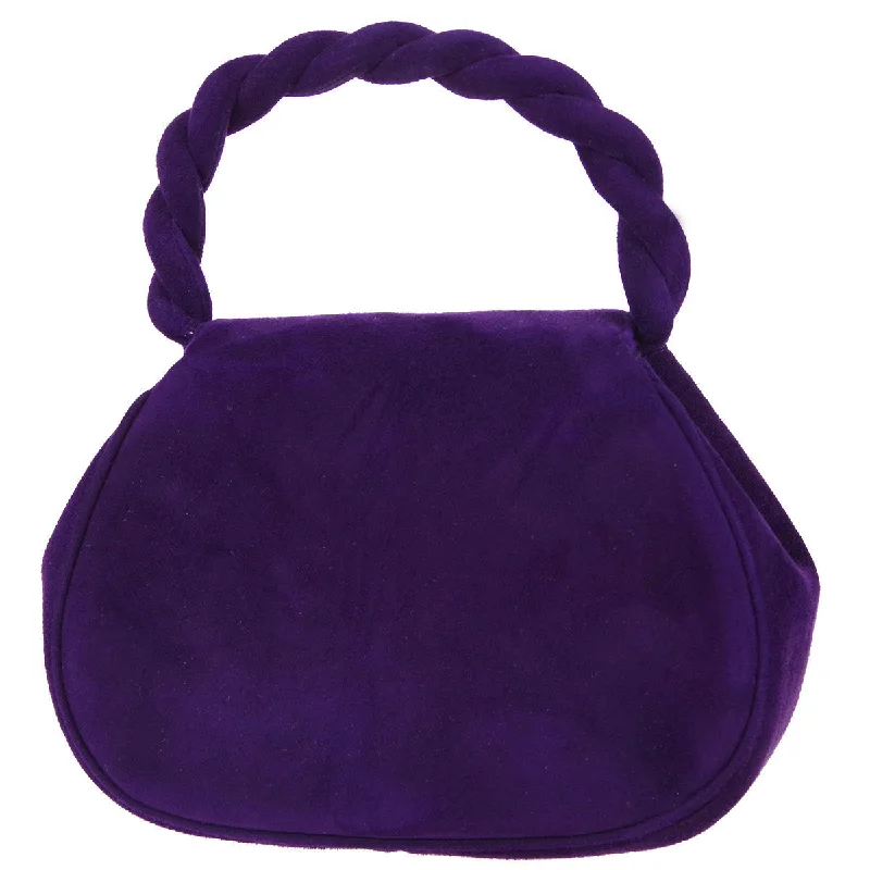 Chanel bags available in bold colors and patternsChanel * 1996-1997 Purple Suede Braided Handbag