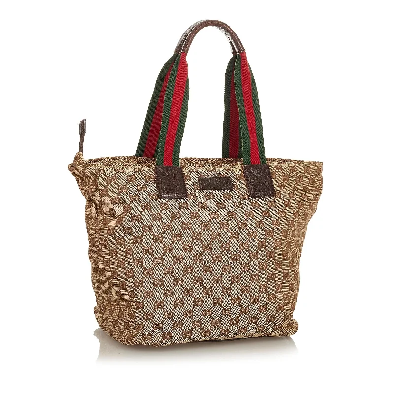 Ladies Gucci Dionysus bags in a pastel colorGucci GG Canvas Web Tote Bag (26531)