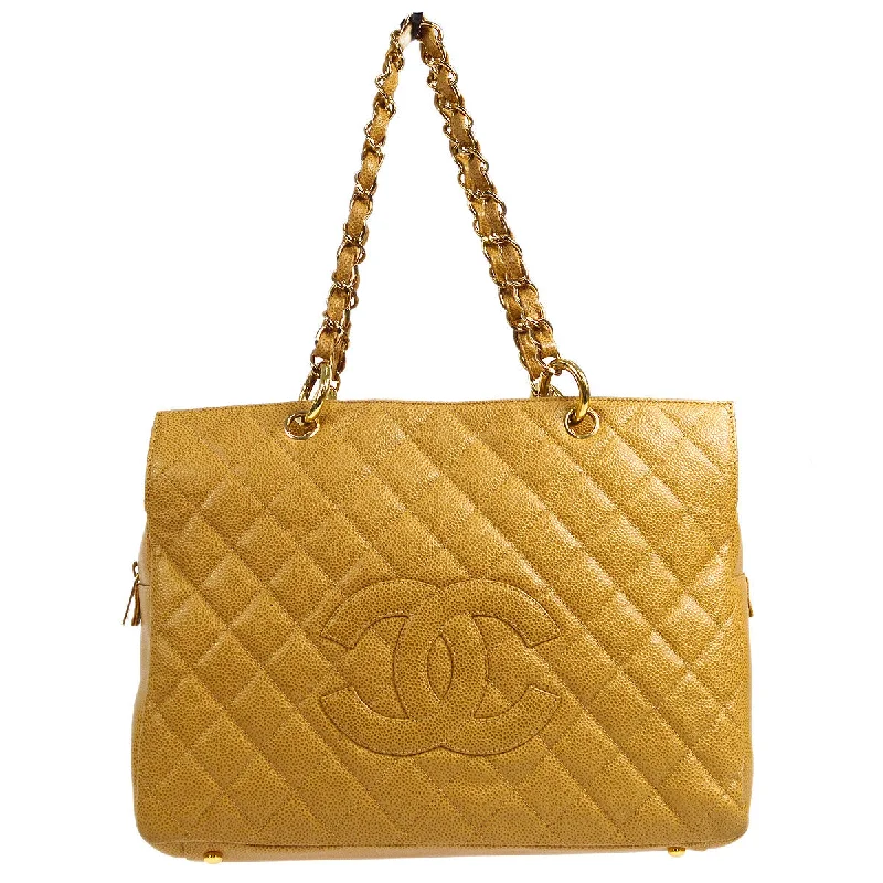 Chanel bags sale 2025Chanel 2003-2004 Tote Beige Caviar