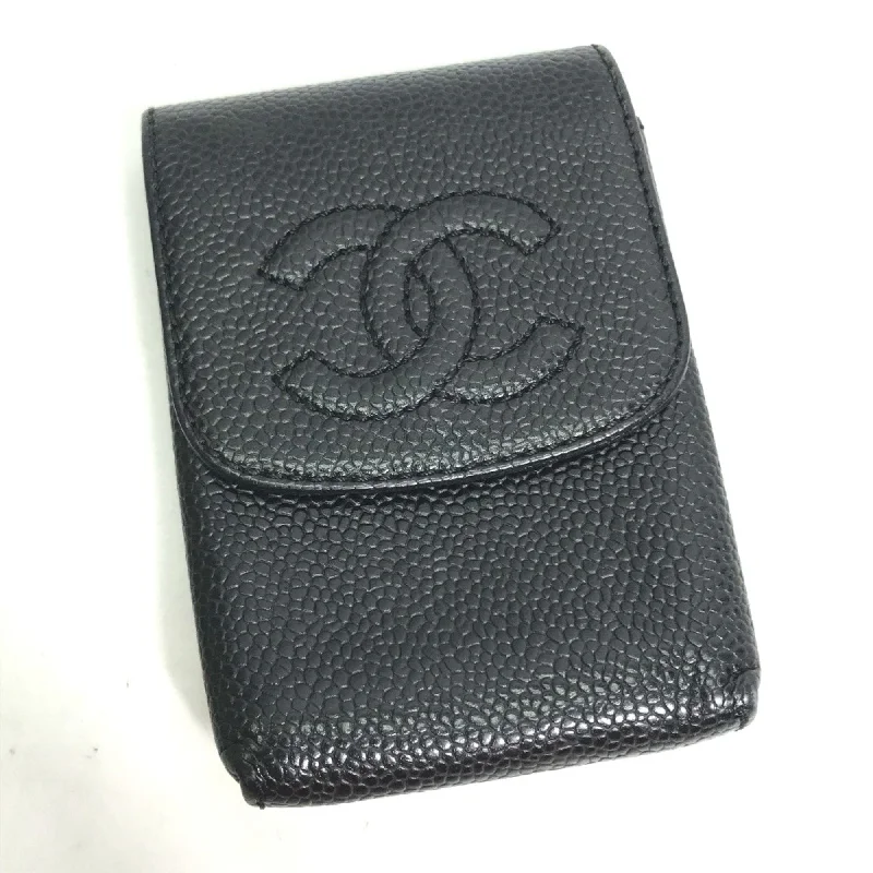 Chanel bags with intricate metal hardwareChanel A13511 Cigarette case pouch Cigarette case Black