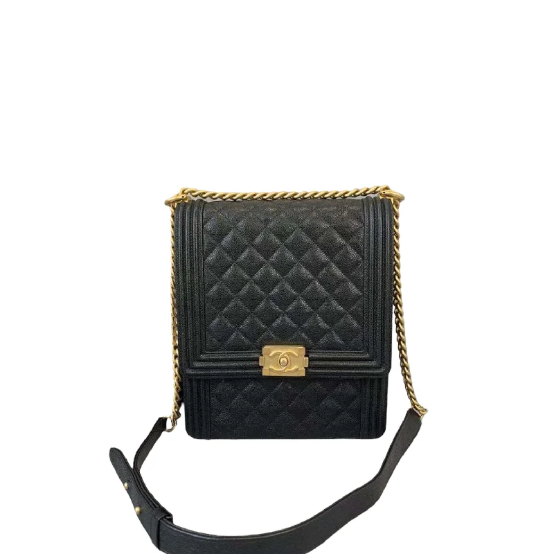 Chanel bags sale 2025Vertical North South Boy Maxi Black GHW