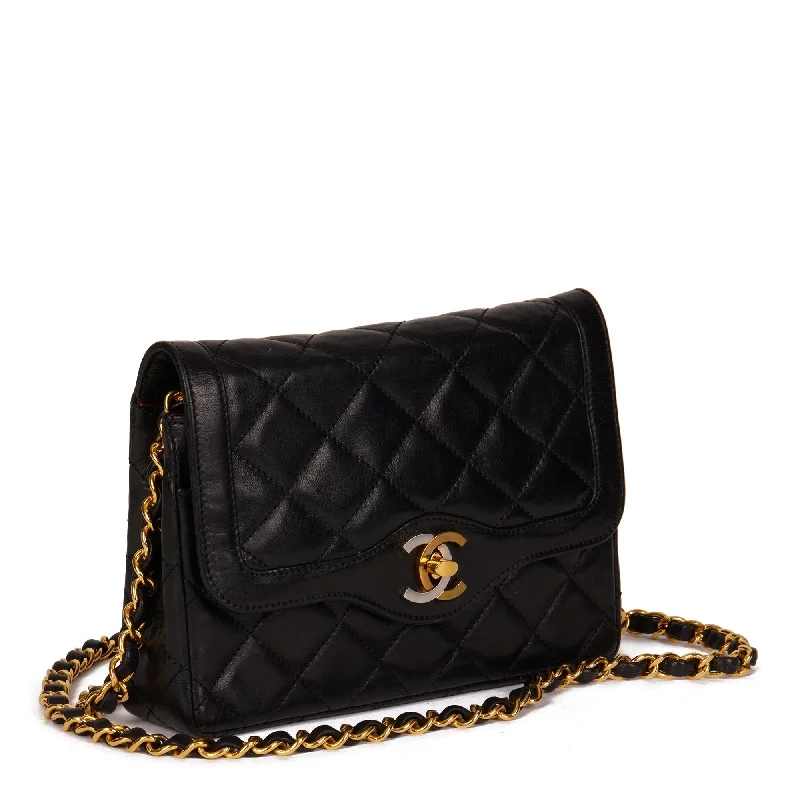 Chanel Luxury Handbag for High - End EventsChanel Black Quilted Lambskin Vintage Mini Paris-Limited Flap Bag