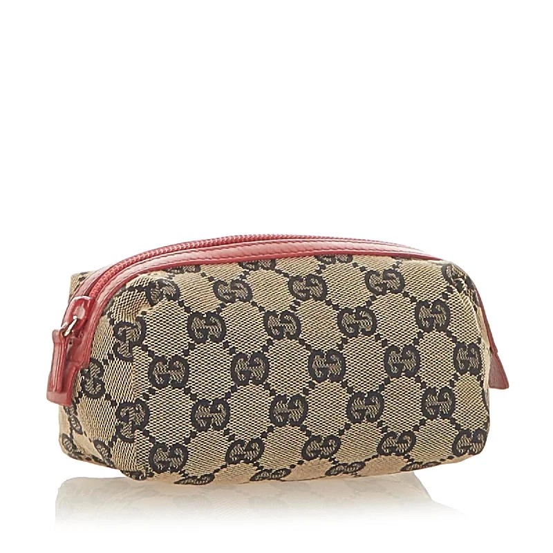 Gucci Marmont bags for women with gold - toned hardwareGucci GG Canvas Pouch (28066)