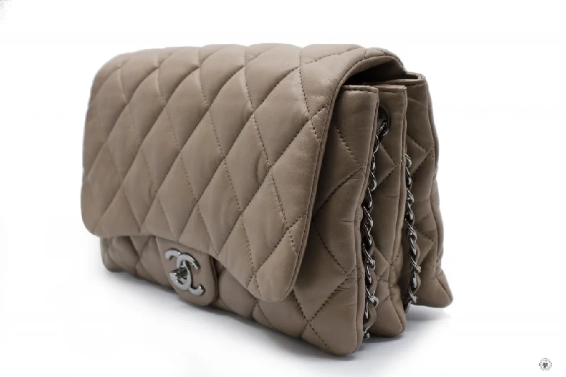 Chanel Limited Edition Handbag for CollectorsChanel A48634 Y04639 Quilted Flap  Taupe   81344 Lambskin Shoulder Bags Shw