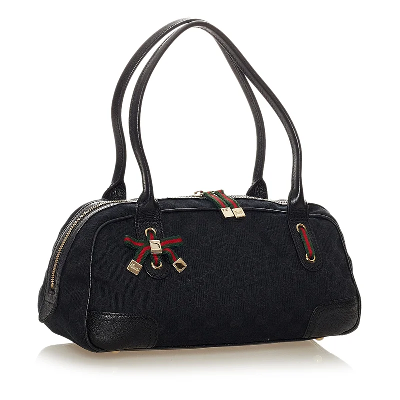 Women Gucci bags with a zippered interior pocketGucci GG Canvas Princy Shoulder Bag (28052)