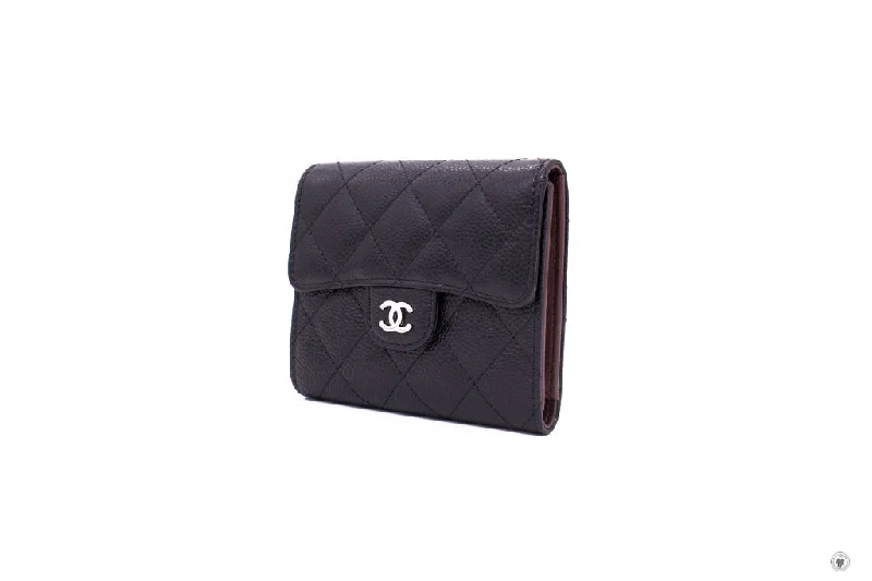 Chanel bags with classic and elegant designsChanel AP0231 Y01588 CC Classic Fold Wallet (old Model A82288) Black   C3906 Caviar Short Wallet Shw