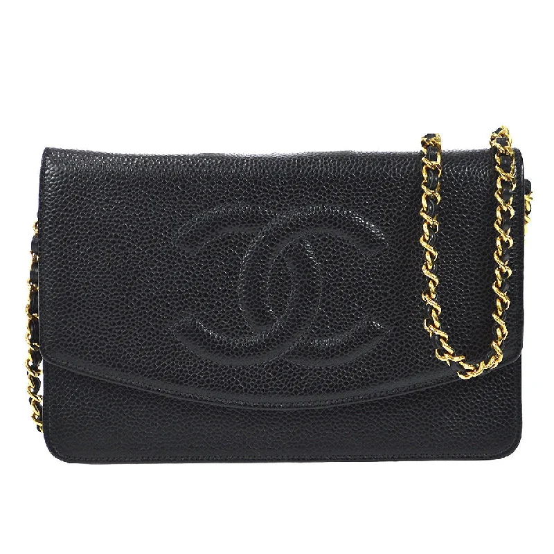 Chanel bags for women who love timeless fashionChanel 2000-2001 Timeless WOC Black Caviar