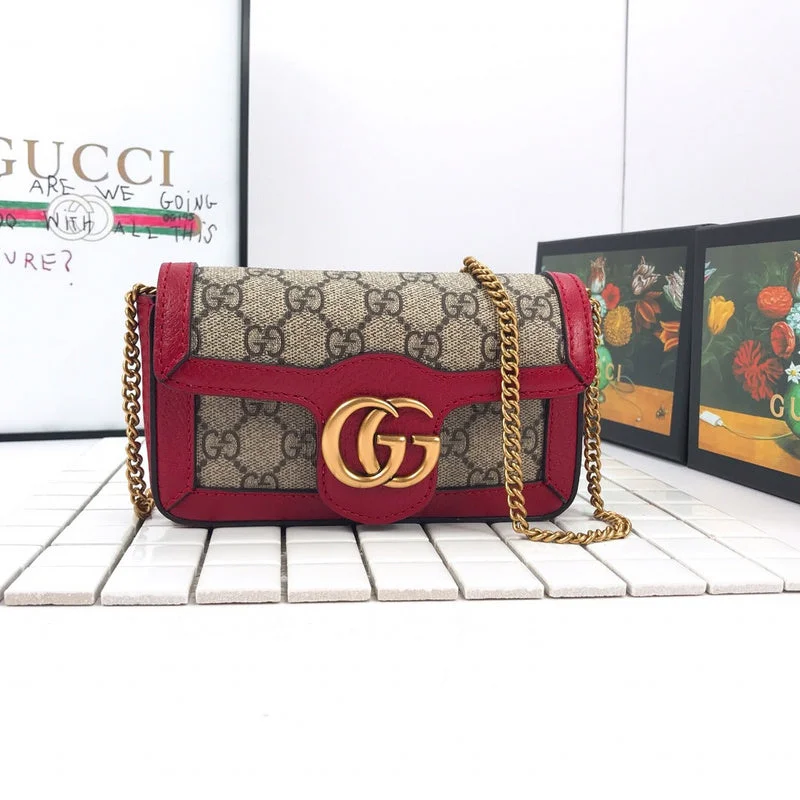 Women Gucci bags with a zip - around closure for securityWF - Gucci Bags - 2570