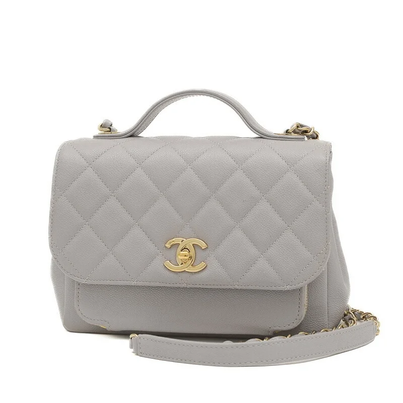 Chanel bags with modern touchesChanel Affinity Chain Shoulder Bag in Caviar Skin Grey A93749