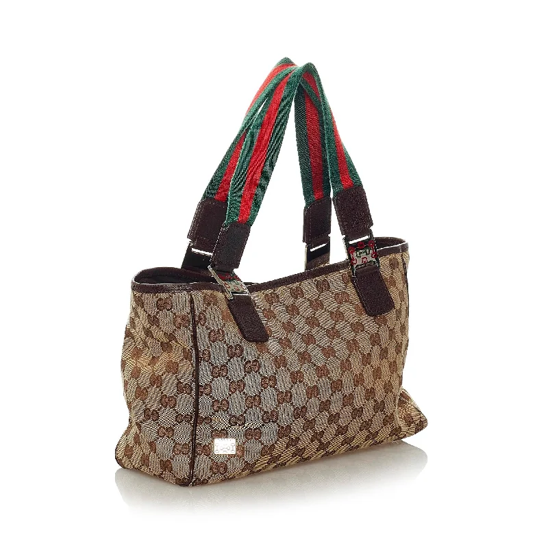 Medium - sized Women Gucci handbags for everyday useGucci GG Canvas Web Handbag (29367)